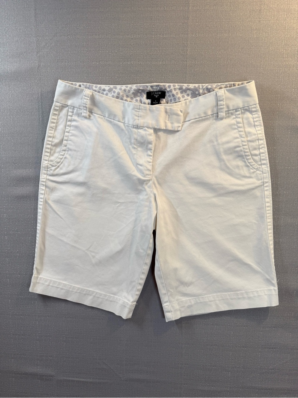 J. Crew White Women's Bermuda Shorts “City Fit”
